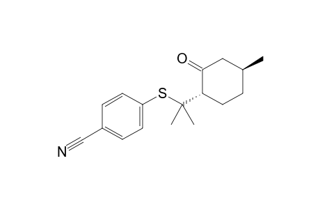 trans-(1S,4S)-4-((2-(4-Methyl-2-oxocyclohexyl)propan-2-yl)thio)benzonitrile