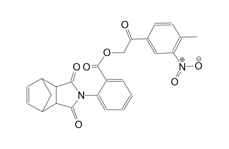 2-(4-methyl-3-nitrophenyl)-2-oxoethyl 2-(1,3-dioxo-3a,4,7,7a-tetrahydro-1H-4,7-methanoisoindol-2(3H)-yl)benzoate