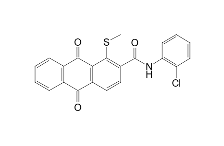 N-(2-chlorophenyl)-1-(methylthio)-9,10-dioxo-2-anthracenecarboxamide