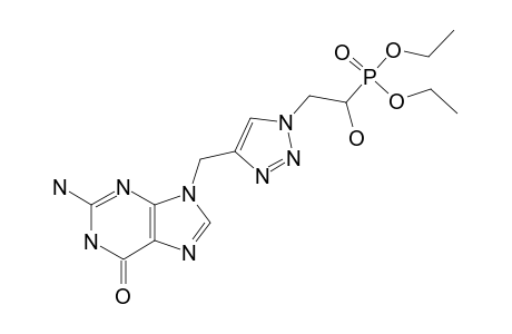 DIETHYL-2-[4-[(2-AMINO-6-OXO-1,6-DIHYDRO-9H-PURIN-9-YL)-METHYL]-1H-1,2,3-TRIAZOL-1-YL]-1-HYDROXYETHYLPHOSPHONATE
