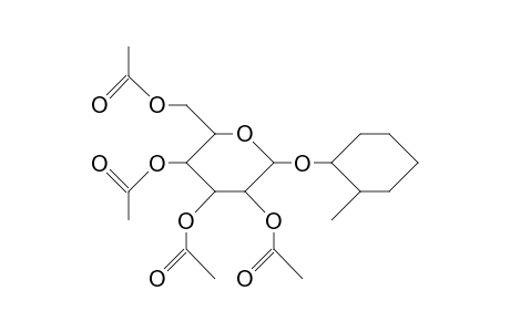 Tetra-O-acetyl-1-(2(R)-methyl-cyclohexyl).beta.-D-glucopyranoside