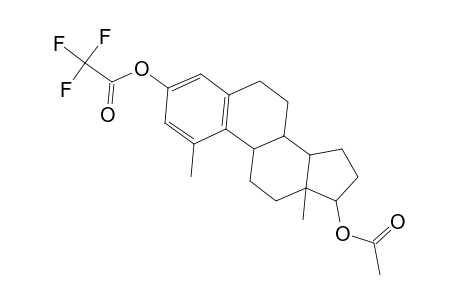 Estra-1,3,5(10)-triene-3,17-diol, 1-methyl-, 17-acetate 3-(trifluoroacetate), (17.beta.)-