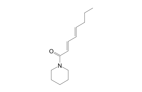 (2E,4Z)-1-(1-Oxo-2,4-octadienyl)-piperidin