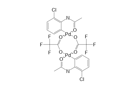 DI-MY-TRIFLUOROACETATO-BIS-[2-(ACETYLAMINO)-3-CHLOROPHENYL-C,O]-DIPALLADIUM-(2)
