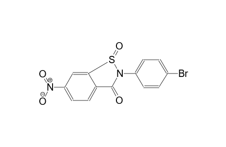 1,2-benzisothiazol-3(2H)-one, 2-(4-bromophenyl)-6-nitro-, 1-oxide