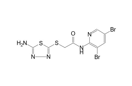 acetamide, 2-[(5-amino-1,3,4-thiadiazol-2-yl)thio]-N-(3,5-dibromo-2-pyridinyl)-
