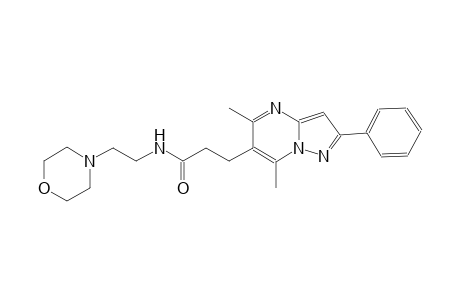pyrazolo[1,5-a]pyrimidine-6-propanamide, 5,7-dimethyl-N-[2-(4-morpholinyl)ethyl]-2-phenyl-