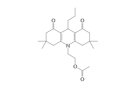 2-(3,3,6,6-tetramethyl-1,8-dioxo-9-propyl-4,5,7,9-tetrahydro-2H-acridin-10-yl)ethyl acetate
