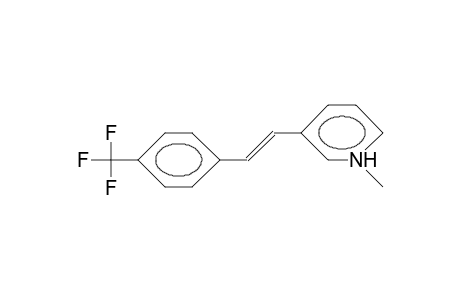 3-(4-Trifluoromethyl-styryl)-N-methyl-pyridinium cation