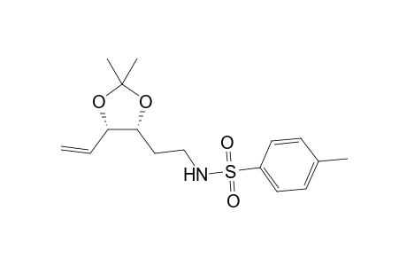 N-[2-[(4R,5S)-2,2-dimethyl-5-vinyl-1,3-dioxolan-4-yl]ethyl]-4-methyl-benzenesulfonamide