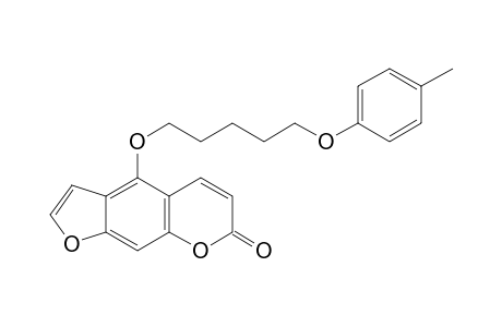 4-[5-(4-Methylphenoxy)pentoxy]-7H-furo[3,2-g][1]benzopyran-7-one