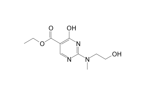 4-hydroxy-2-[(2-hydroxyethyl)methylamino]-5-pyrimidinecarboxylic acid, ethyl ester
