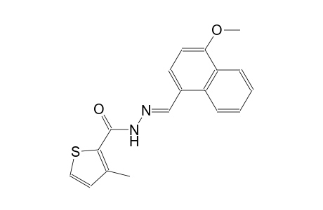 N'-[(E)-(4-methoxy-1-naphthyl)methylidene]-3-methyl-2-thiophenecarbohydrazide