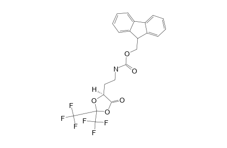 (5S)-5-[2-(9-FLUORENYLMETHOXYCARBONYLAMINO)-ETHYL]-2,2-BIS-(TRIFLUOROMETHYL)-1,3-DIOXOLAN-4-ONE