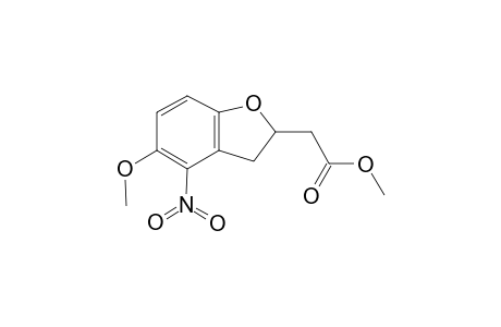 5-Methoxy-2-(methoxycarbonylmethyl)-4-nitro-2,3-dihydrobenzo[b]furan