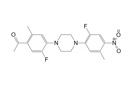 ethanone, 1-[5-fluoro-4-[4-(2-fluoro-5-methyl-4-nitrophenyl)-1-piperazinyl]-2-methylphenyl]-