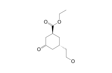 (+/-)-(1S*,3R*)-ETHYL-3-(2'-HYDROXYETHYL)-5-OXO-CYCLOHEXYL-CARBOXYLATE