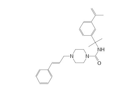 N-[1-(3-isopropenylphenyl)-1-methylethyl]-4-[(2E)-3-phenyl-2-propenyl]-1-piperazinecarboxamide