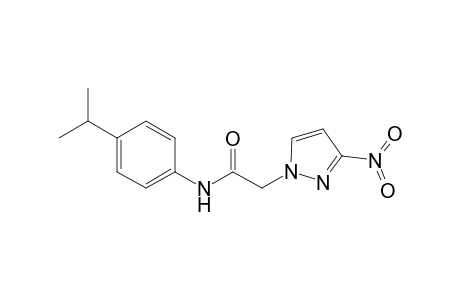 1H-Pyrazole-1-acetamide, N-[4-(1-methylethyl)phenyl]-3-nitro-