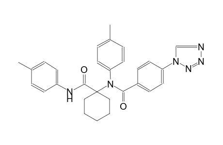 benzamide, N-(4-methylphenyl)-N-[1-[[(4-methylphenyl)amino]carbonyl]cyclohexyl]-4-(1H-tetrazol-1-yl)-