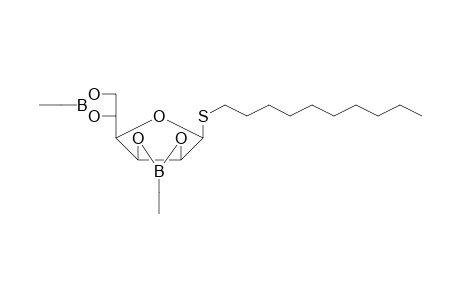 .beta.-d-Mannofuranoside, decyl-2,3:5,6-di-O-ethylboranediyl-1-thio