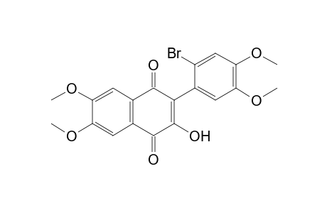 2-(2'-Bromo-4',5'-dimethoxyphenyl)-6,7-dimethoxy-1,4-dihydro-3-hydroxyy-1,4-naphthalenedione