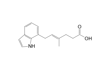 (E)-6-(1H-indol-7-yl)-4-methyl-4-hexenoic acid