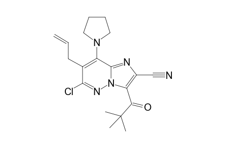 7-Allyl-6-chloro-3-pivaloyl-8-(pyrrolidin-1-yl)imidazo[1,2-b]pyridazine-2-carbonitrile