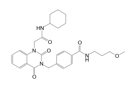 4-[(1-[2-(cyclohexylamino)-2-oxoethyl]-2,4-dioxo-1,4-dihydro-3(2H)-quinazolinyl)methyl]-N-(3-methoxypropyl)benzamide