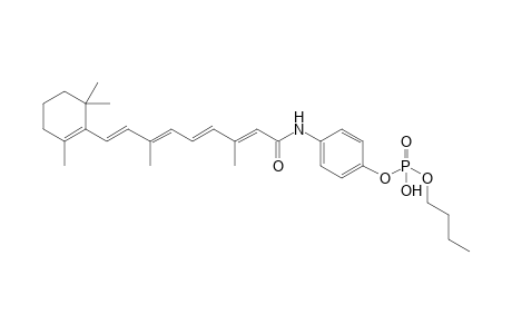 Butyl-(4-{[(2E,4E,6E,8E)-3,7-Dimethyl-9-(2,6,6-trimethyl-1-cyclohexenyl)-2,4,6,8-nonatetraenoyl]amino}phenyl) hydrogen phosphate