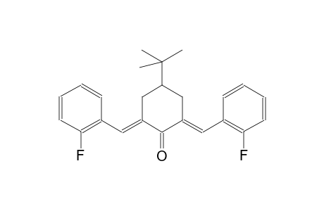 cyclohexanone, 4-(1,1-dimethylethyl)-2,6-bis[(2-fluorophenyl)methylene]-, (2E,6E)-