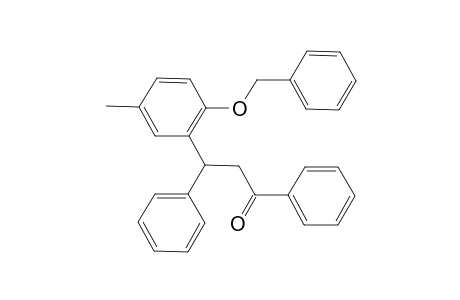 3-(2-(benzyloxy)-5-methylphenyl)-1,3-diphenylpropan-1-one