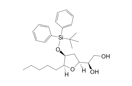 (1R)-1-[(4S,5S,2R)-4-(tert-Butyldiphenylsiloxy)-5-pentyl-tetrahydrofuran-2-yl]ethane-1,2-diol