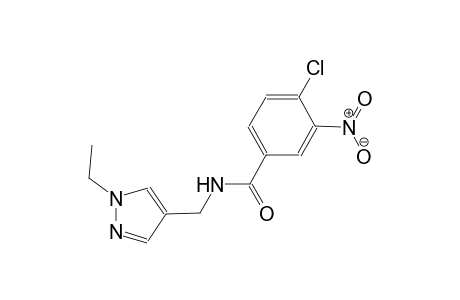 4-chloro-N-[(1-ethyl-1H-pyrazol-4-yl)methyl]-3-nitrobenzamide