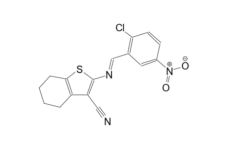 benzo[b]thiophene-3-carbonitrile, 2-[[(E)-(2-chloro-5-nitrophenyl)methylidene]amino]-4,5,6,7-tetrahydro-