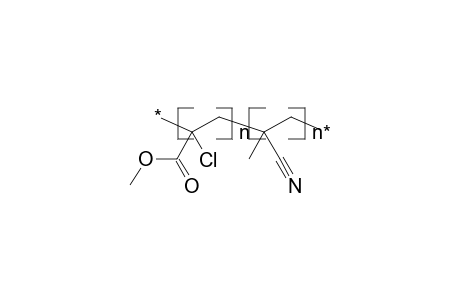 Poly(methyl alpha-chloroacrylate-co-methacrylonitrile)