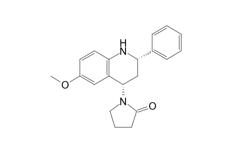 1-[(2S,4S)-6-methoxy-2-phenyl-1,2,3,4-tetrahydroquinolin-4-yl]-2-pyrrolidinone