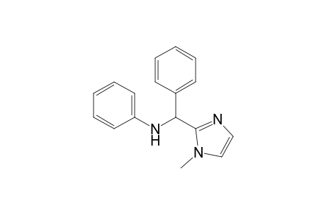 N-[(1-methyl-2-imidazolyl)-phenylmethyl]aniline