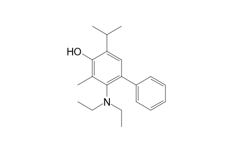 5-Diethylamino-6-methyl-4-phenyl-2-isopropylphenol
