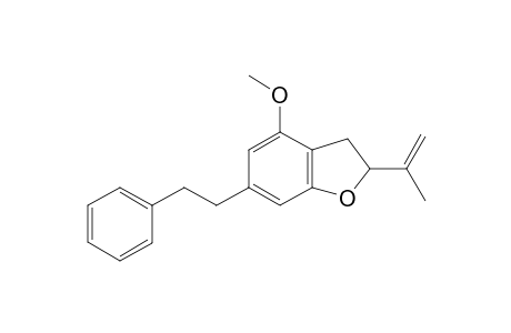 2-ISOPROPENYL-4-METHOXY-6-(2-PHENYLETHYL)-DIHYDROBENZOFURAN
