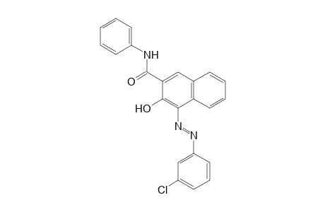 2-Naphthalenecarboxamide, 4-[(3-chlorophenyl)azo]-3-hydroxy-N-phenyl-