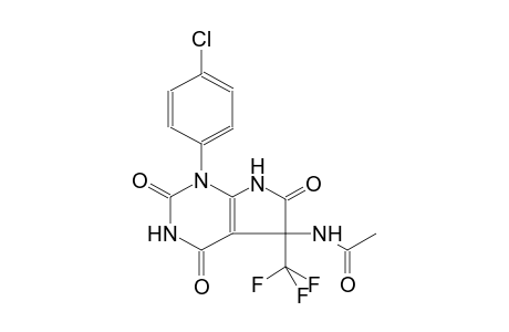 N-[1-(4-chlorophenyl)-2,4,6-triketo-5-(trifluoromethyl)-7H-pyrrolo[2,3-d]pyrimidin-5-yl]acetamide