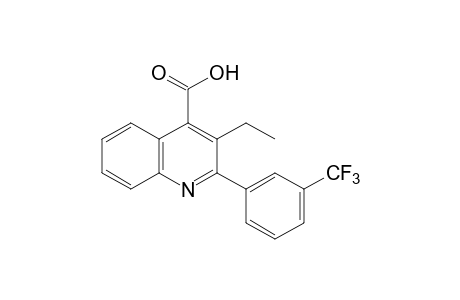 3-ETHYL-2-(alpha,alpha,alpha-TRIFLUORO-m-TOLYL)CINCHONINIC ACID
