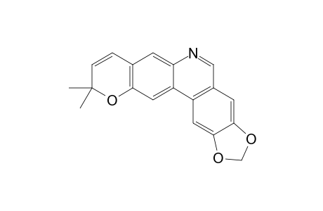 2,3-METHYLENEDIOXY-10,10-DIMETHYL-10H-PYRANO-[2,3-B]-PHENANTHRIDINE