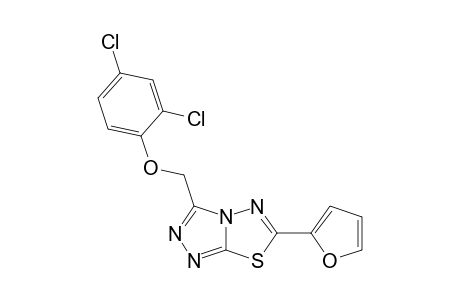 3-((2,4-Dichlorophenoxy)methyl)-6-(furan-2-yl)-[1,2,4]triazolo[3,4-b][1,3,4]thiadiazole