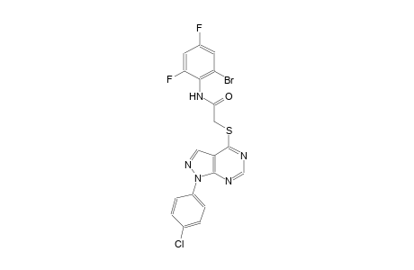 N-(2-bromo-4,6-difluorophenyl)-2-{[1-(4-chlorophenyl)-1H-pyrazolo[3,4-d]pyrimidin-4-yl]sulfanyl}acetamide