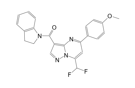 7-(difluoromethyl)-3-(2,3-dihydro-1H-indol-1-ylcarbonyl)-5-(4-methoxyphenyl)pyrazolo[1,5-a]pyrimidine