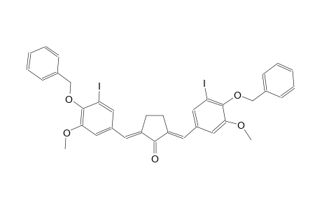 (2E,5E)-2,5-bis[4-(benzyloxy)-3-iodo-5-methoxybenzylidene]cyclopentanone