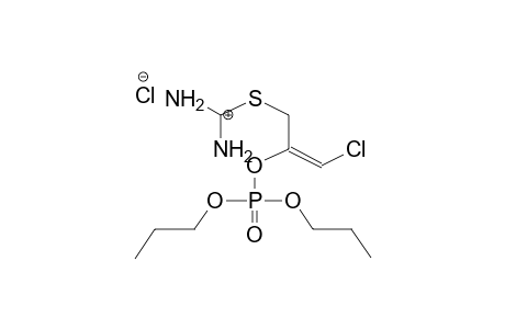 S-(2-DIPROPOXYPHOSPHORYLOXY-3-CHLOROPROPEN-2-YL)ISOTHIURONIUM CHLORIDE(ISOMER MIXTURE)