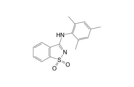 3-(mesitylamino)-1,2-benzisothiazole, 1,1-dioxide
